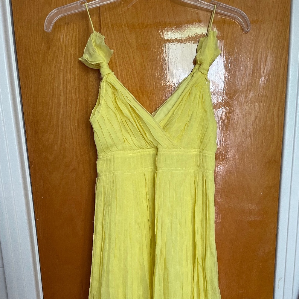 Bright yellow dress